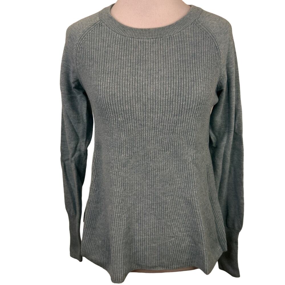 CAbi #5133 Blue Sky Long Sleeve Swing Trapeze Shirt Size XS